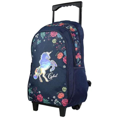 Sac Dos Roulettes Licorne Cybel Nature Cm Cartable Trolley