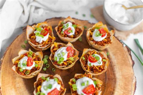 Wonton Taco Cups Easy Vegan