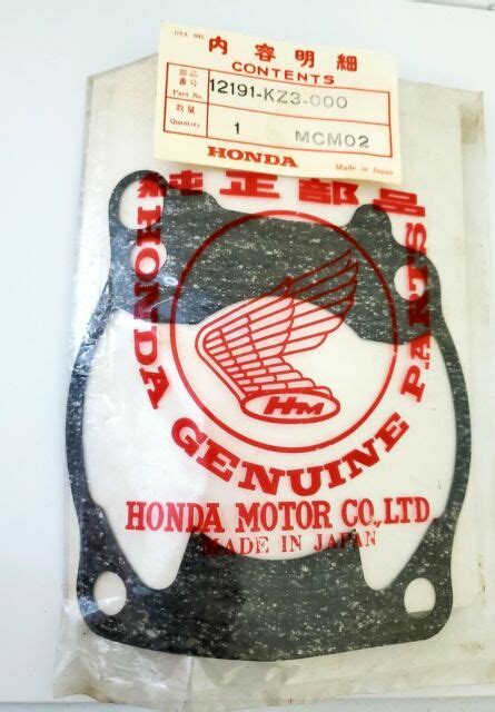 Oem Honda 12191 Kz3 000 Cylinder Gasket Nos For Sale Online Ebay