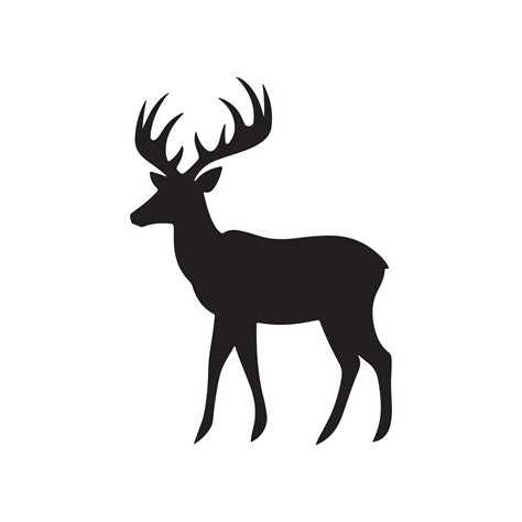 Deer silhouette vector 34213157 Vector Art at Vecteezy