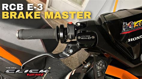 Installing Rcb E 2 And E 3 Brake Master For Honda Click 125i Youtube