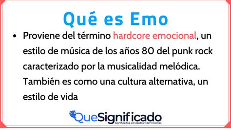 Emo Subcultura Y Caracter Sticas Principales