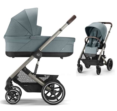 Cybex Balios S Lux In Pushchair With Carrycot Sky Blue Taupe