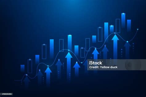 Financial Graph And Stock Market Up And Down Business Investment To