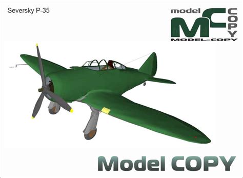 Seversky P-35 - 3D Model - 67858 - Model COPY - Default