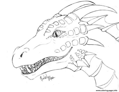 Dragon Face Coloring page Printable