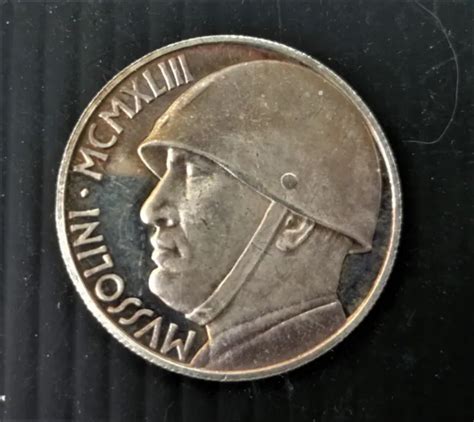 MONETA COMMEMORATIVA DA 20 Lire MUSSOLINI Meglio Un Giorno Da Leoni