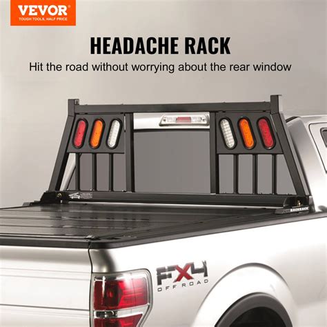 Vevor Headache Rack Alloy Steel Headache Rack Truck Bed Mount Rack