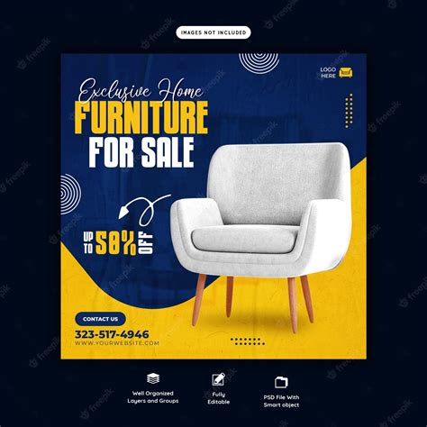 Premium Psd Furniture Sale Social Media Banner Template