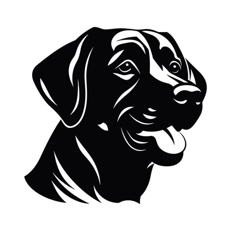 Vector Del Logotipo Del Perro Labrador Retriever Vector Premium