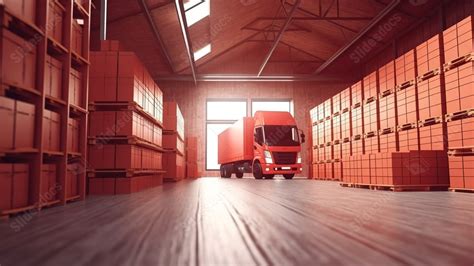 Efficient Logistics 3d Rendering Featuring A Truck Van Forklift And