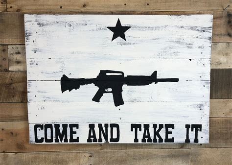 Come And Take It Texas Flag Battle Of Gonzales Texas Etsy Singapore