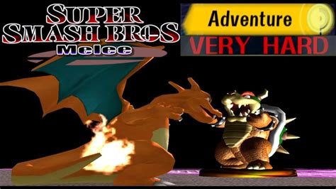 Super Smash Bros Melee Adventure Mode Gameplay With Charizard VERY