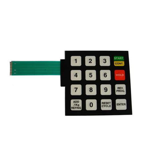 Waterproof Structure X Whole Number Membrane Switch Keypad Flexible