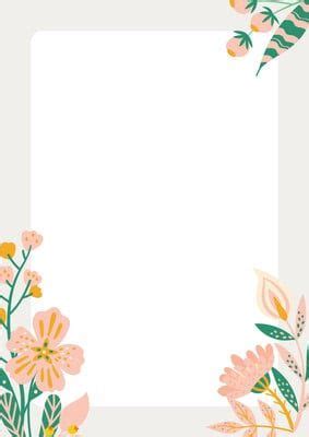 Vibrant Spring Botanical Blank Page Border A Templates By Canva In