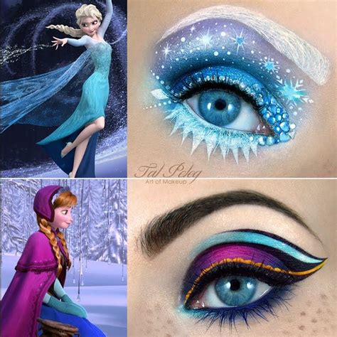 Anna And Elsa From Frozen By Tal P Disney Makeup Disney Inspired