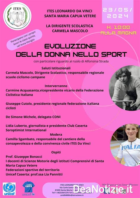 Levoluzione Della Donna Nello Sport Convegno AllITES Leonardo Da