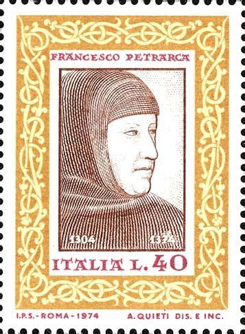 6º centenario della morte di Francesco Petrarca Stampigliatura