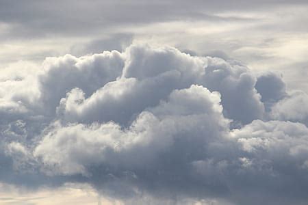 Royalty-Free photo: Thunderstorm, clouds, cloud formation, sky, dark ...