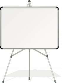 White Board Easel Presentation Tool Adjustable Height Double Sided