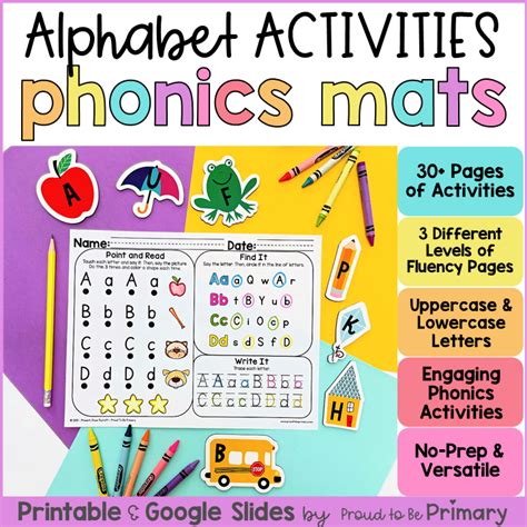 Alphabet Activity Worksheets - Phonics & Reading Fluency - Morning Wor