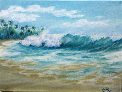 Hand Painted Sea Texture Painting Ocean Canvas Painting - Etsy | Surf ...