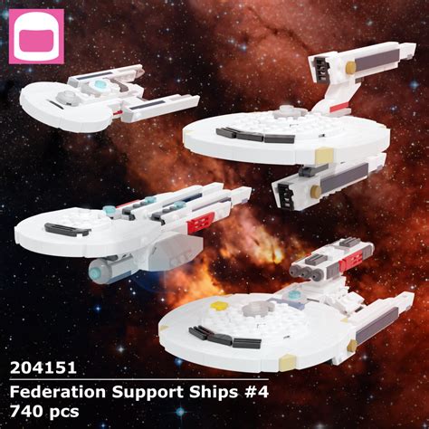 Lego Federation Support Ships 4 Instructions Lilium Brick Yards