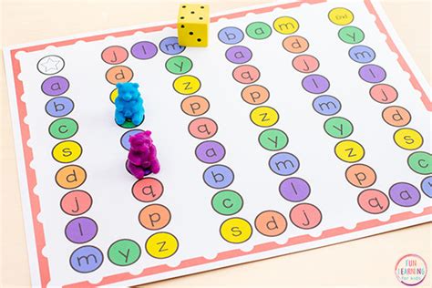 Printable Letter Sounds Alphabet Board Game