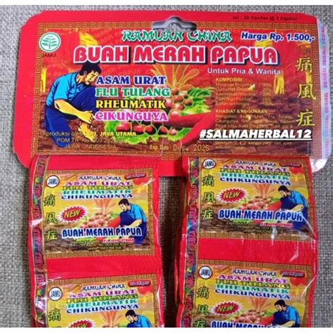 Jual Buah Merah Papua Asam Urat Dan Flu Tulang Original Shopee