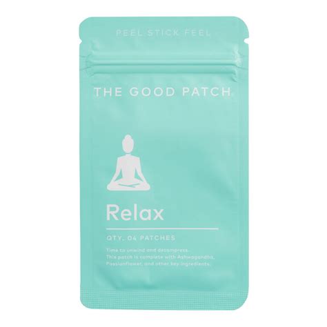 The Good Patch Relax Wellness Patches 4 Count World Market