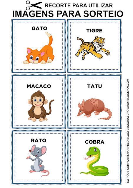 Bingo Dos Animais Material Gratuito Artofit