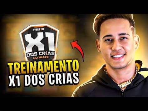 FREE FIRE AO VIVO TREINAMENTO PARA X1 DOS CRIAS RUMO AO MESTRE