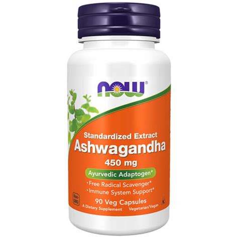 Now Foods Ashwagandha 450 Mg 90 Veggie Capsules Ayurvedic Adaptogen