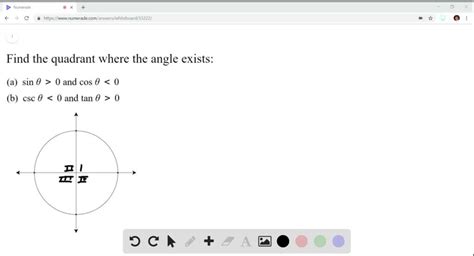 Determining Quadrants In Exercises And Determine The Quadrant In