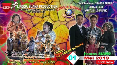 LIVE STREAMING SANDIWARA LINGGA BUANA Sekarmulya Rabu 1 Mei 2019