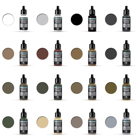 Vallejo Surface Primer 17ml 70.600-70.615 – 105th Armoury