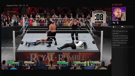 Gfloresbghs S Live Ps Broadcast Wwe K Royal Rumble U S N Wwe Champ