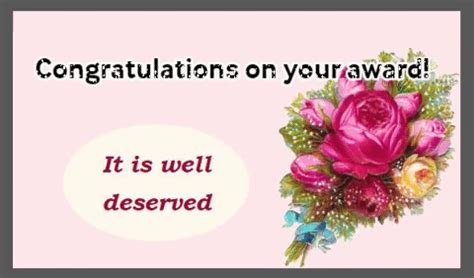 Congratulations For An Award. Free On Other Occasions eCards | 123 ...