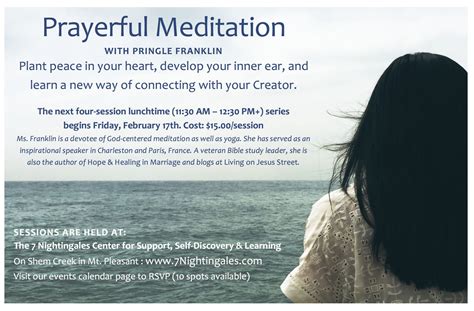 Starting This Friday! Prayerful Meditation 4-Session Series - 7 ...