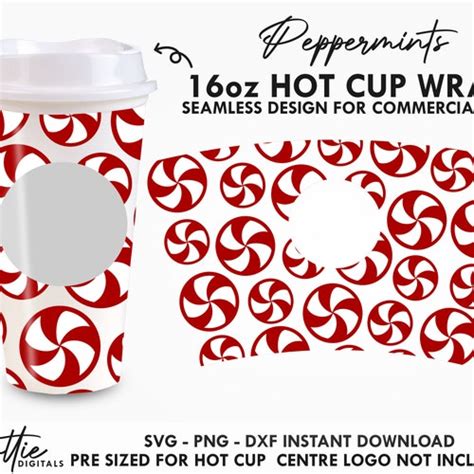 Christmas Trees Oz Hot Cup Cutfile Svg Dxf Png Files Etsy