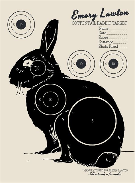 Retro Rabbit Shooting Target 5 Pack 11 X 8 5 Amazon Co Uk