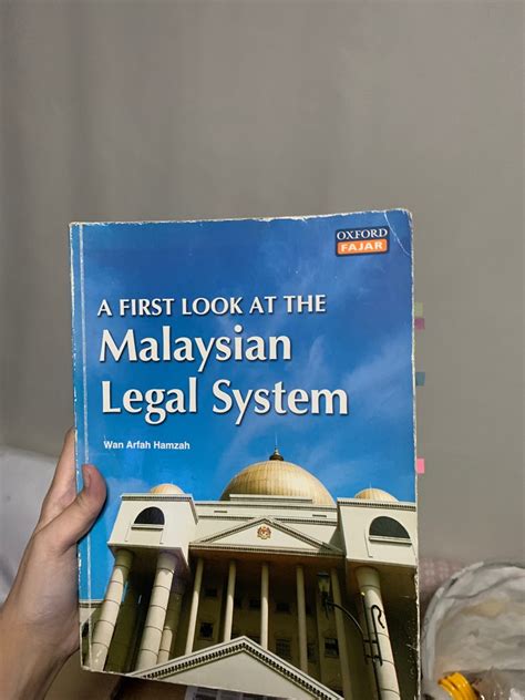 Law Malaysian Legal System Wan Arfah Hamzah Hobbies Toys Books