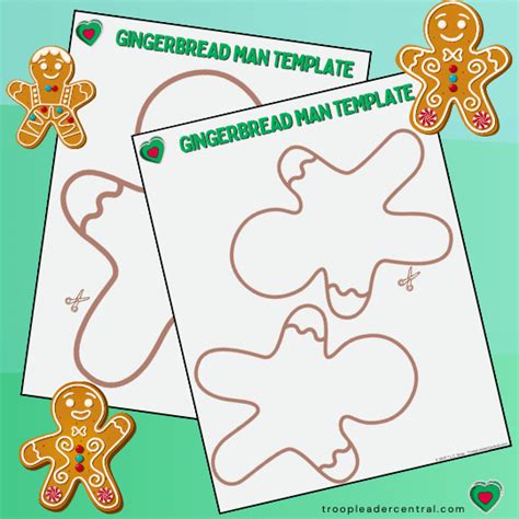 Gingerbread Man Template Troop Leader Central