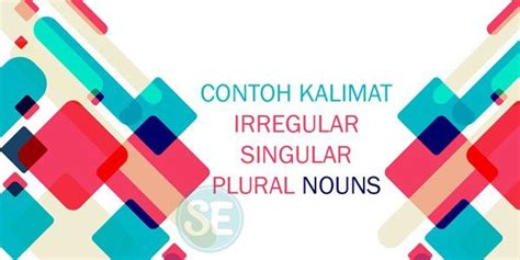 Contoh Kalimat Irregular Singular Dan Plural Nouns Plural Nouns