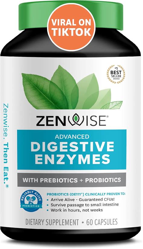 Zenwise Digestive Enzymes Probiotics And Prebiotics Count Amazon