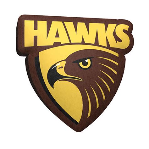 Hawthorn Hawks Logo Cushion