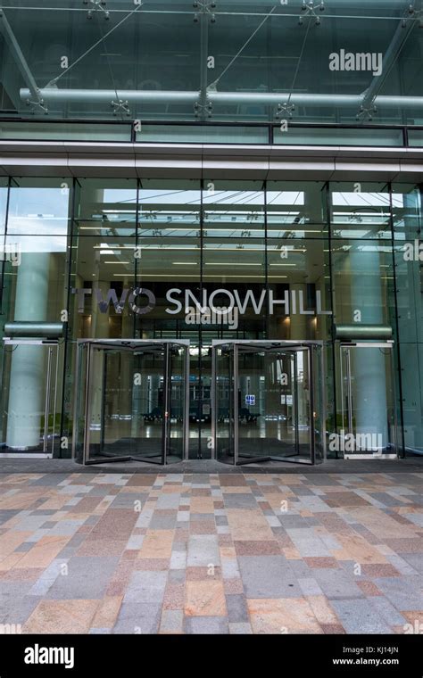 Entrance To Two Snow Hill Birmingham Stock Photo Alamy