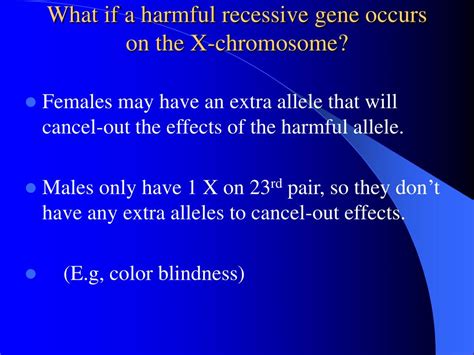 Can A Recessive Trait Be On The Y Chromosome 612 Sex Chromosomes