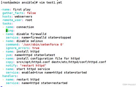 Ansible Playbook Ansible Playbook Csdn