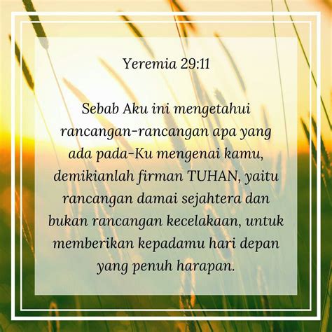 Yeremia 2911 Ayat Alkitab Firman Tuhan Kutipan Alkitab